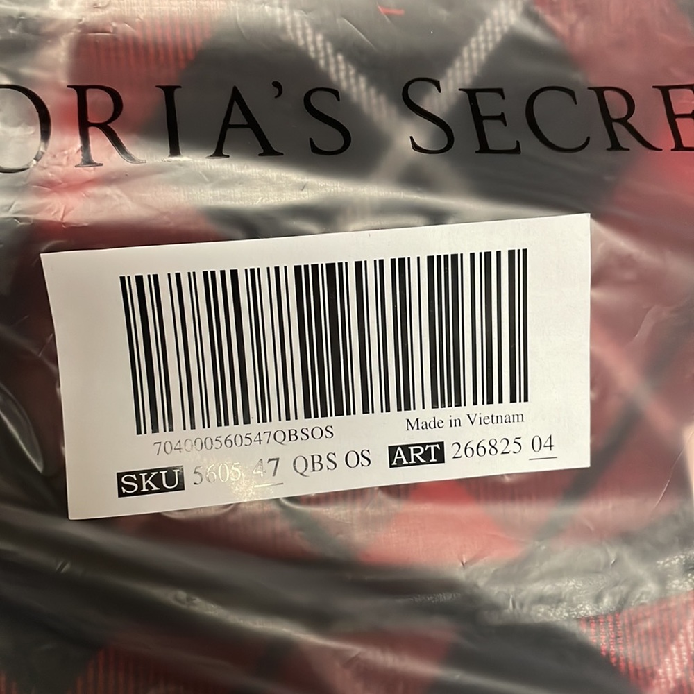 🆕 RESERVED FB BB VICTORIA'S SECRET VS TOTE BAG HOLIDAYS CHRISTMAS PLAID LARGE - Picture 7 of 8